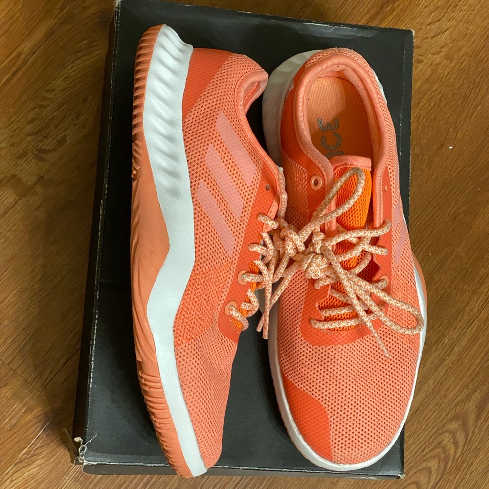 adidas Women's Athletic Shoes in Orange and White